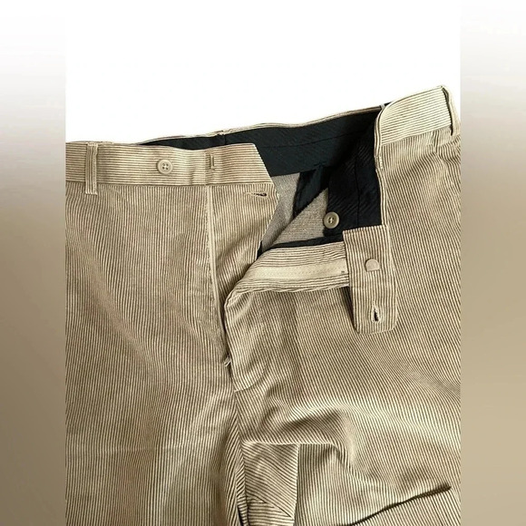 Perry Ellis Portfolio Easy Care Flat Front Corduroy Dress Pants Men’s 36”Wx32”L - Picture 9 of 15
